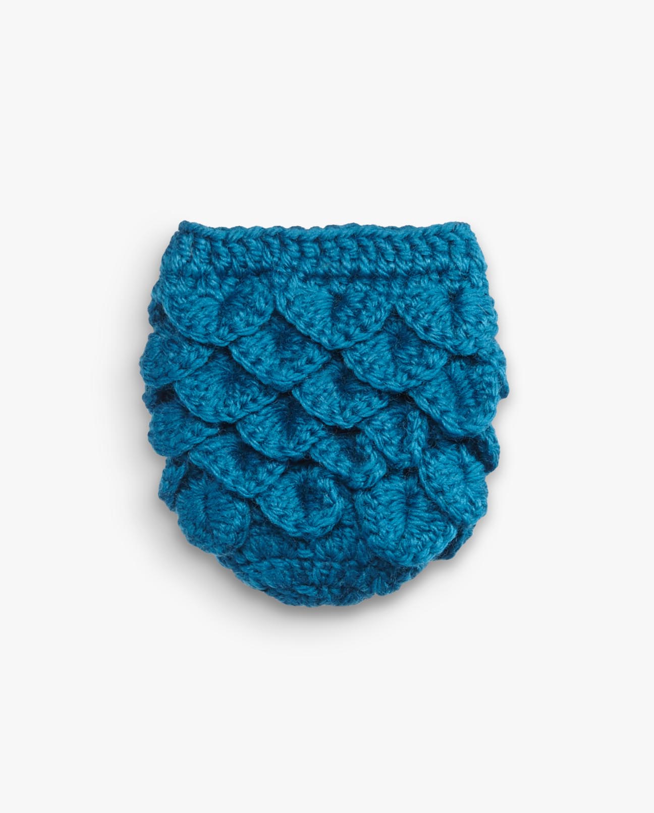 Crocheted dragon scale bag