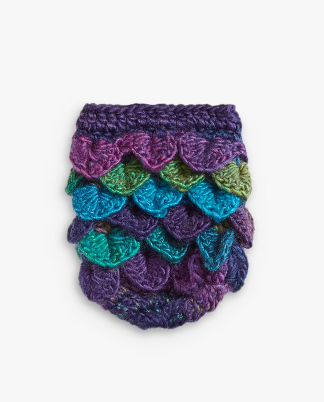 Crocheted dragon scale bag